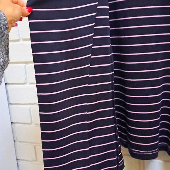 Sag Harbor Navy & Pink Striped Oversized Open Front Blazer. Size Large NWOT - Picture 4 of 8